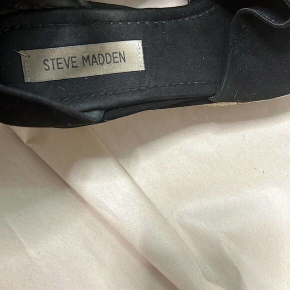 STEVE MADDEN APOLO ESPADRILLE BLACK SANDALS‎ SIZE 8.5M - Picture 8 of 8